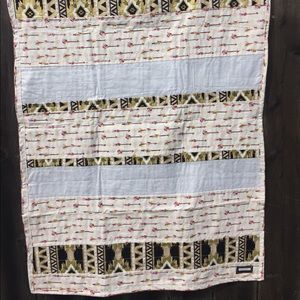 Boho chic baby girl quilt